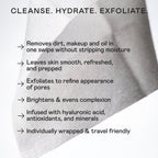Prep-N-Glow® Exfoliating & Hydrating Facial Wipes - Face Wipes for Cleansing, Exfoliating & Hydrating